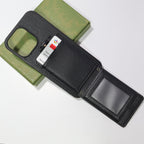Iphone Case Ysl Leather Card Holder For 12 13 14 15 16 Pro Max Series