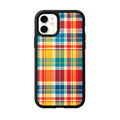 Retro Rainbow Grid iPhone Case