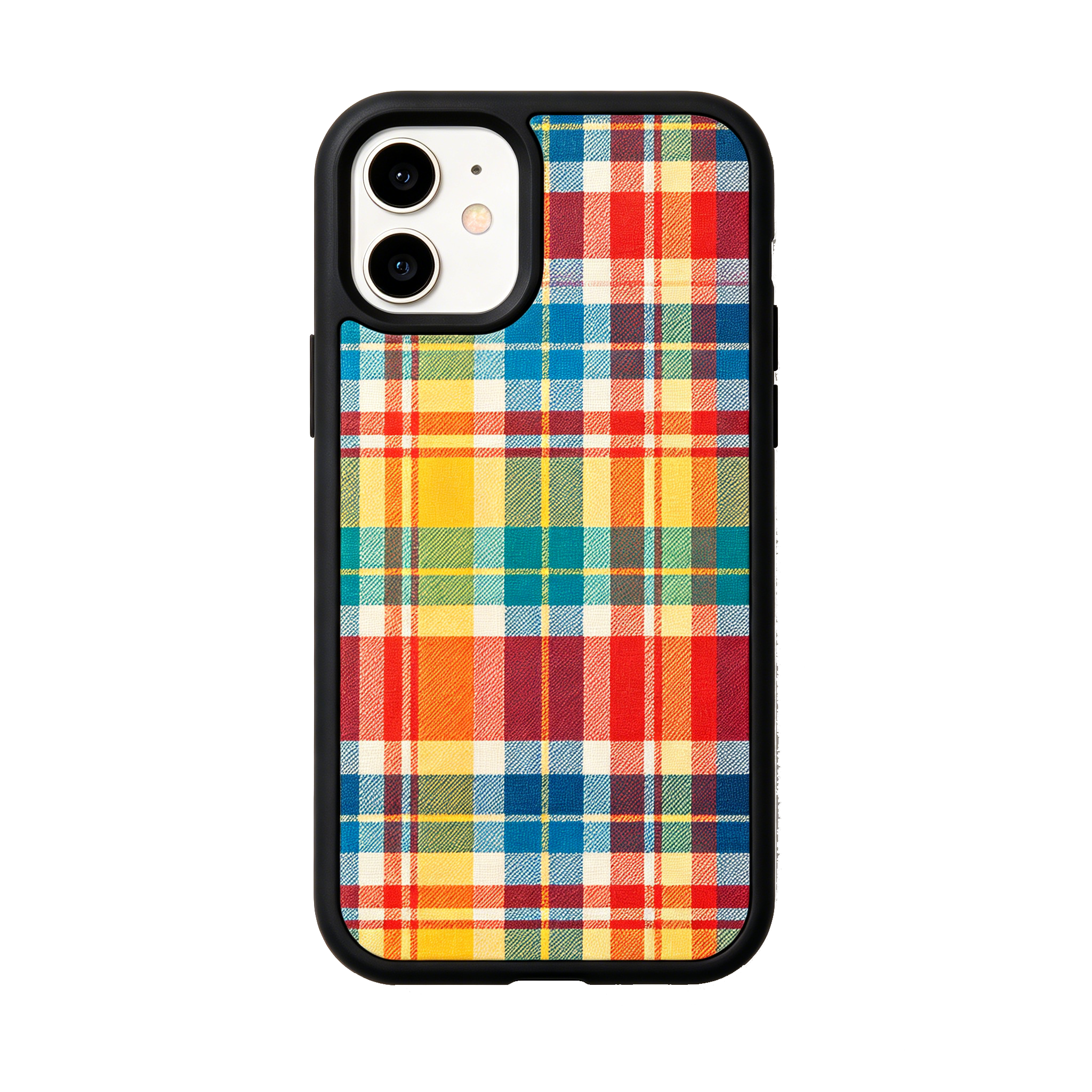 Retro Rainbow Grid iPhone Case