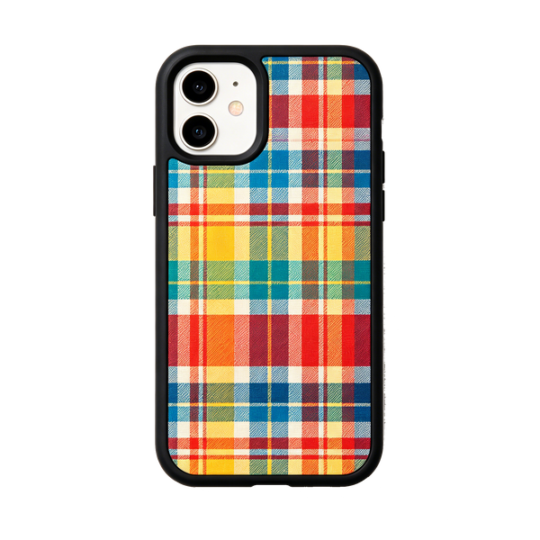 Retro Rainbow Grid iPhone Case