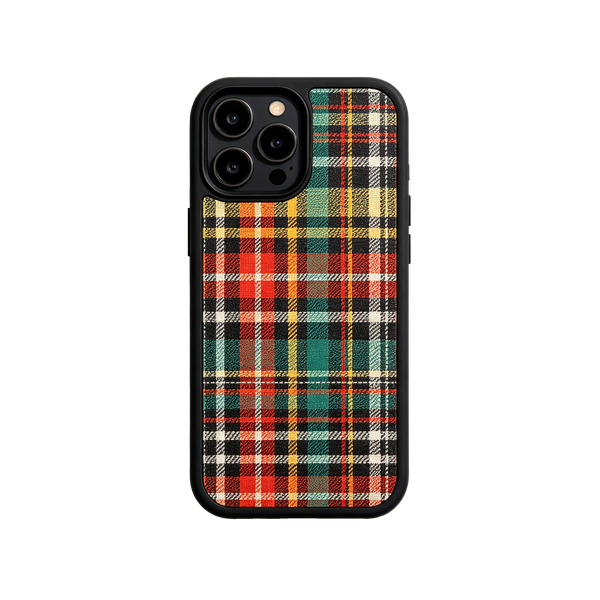 Eye-Catching Rainbow Plaid Phone Case