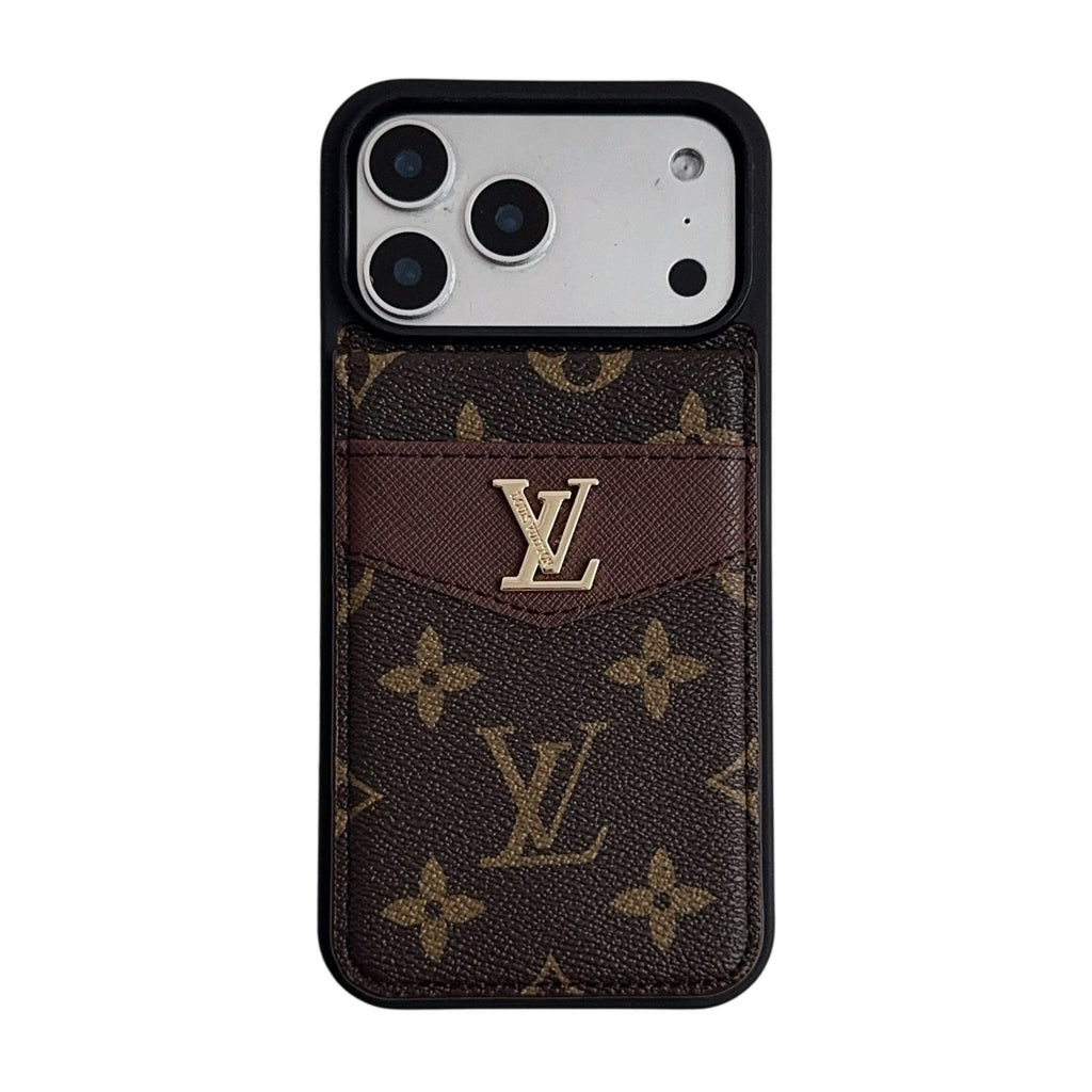 Folding Card Holder Louis V Iphone Case 12/13/14/15/16/17/Pro/Pro Max/ Plus/Air