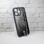 Chrome Hearts Iphone Case For 11 12 13 14 15 Pro Max Plus Series Chain Charm