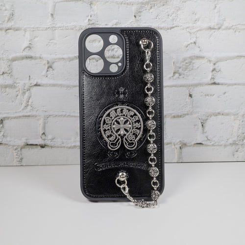 Chrome Hearts Iphone Case For 11 12 13 14 15 Pro Max Plus Series Chain Charm