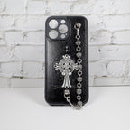 Chrome Hearts Iphone Case For 11 12 13 14 15 Pro Max Plus Series Chain Charm
