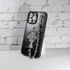Chrome Hearts Iphone Case For 11 12 13 14 15 Pro Max Plus Series Chain Charm