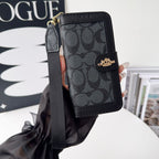 Coach Canvas Print Wallet Case Iphone 17/Pro/Pro Max/Air