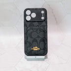 Coach Card Holder Phone Case For 12-17 / Pro / Pro Max