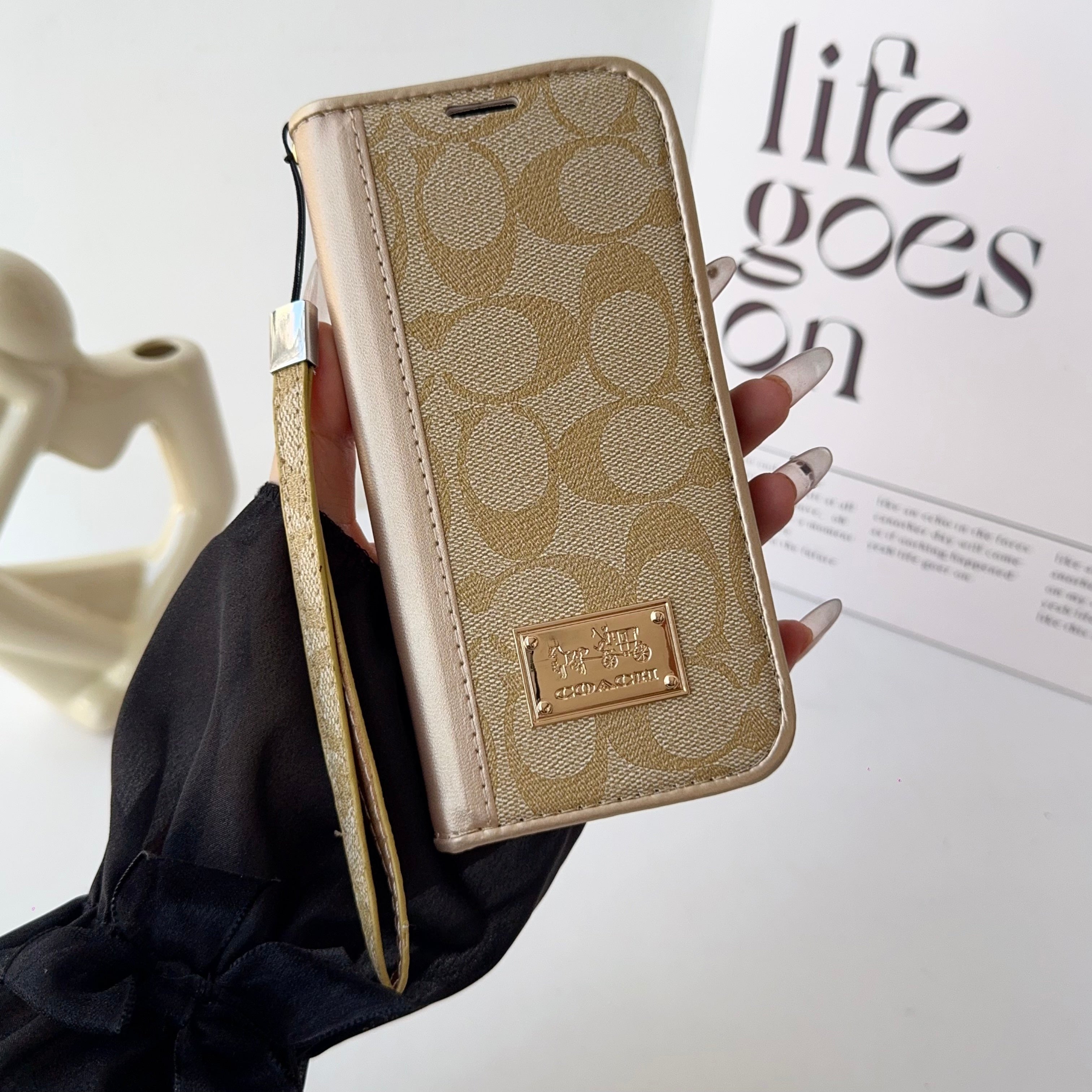 Coach Holster Wallet Case For Iphone 12-17 / Pro / Pro Max / Plus / Air