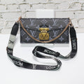 Crossbody Lv Wallet Case Iphone 17 Series Black Monogram