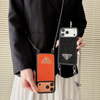 Prada Phone Case On Chain Iphone 12-17 / Pro / Pro Max / Plus / Air