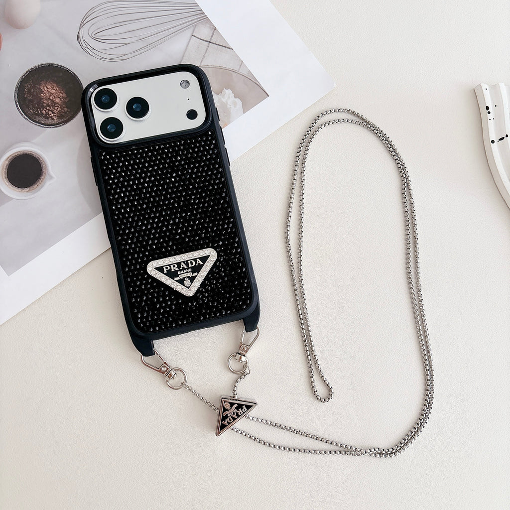 Prada Phone Case On Chain Iphone 12-17 / Pro / Pro Max / Plus / Air