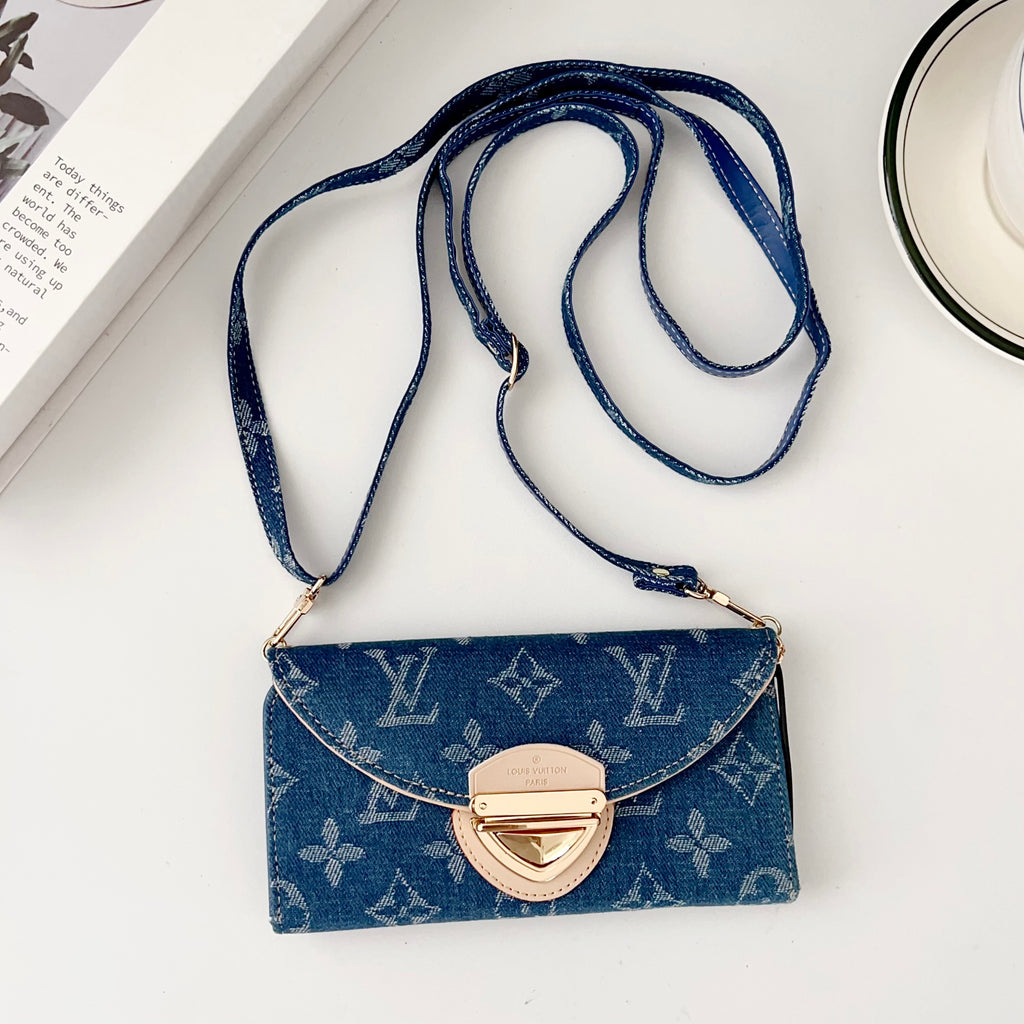 Crossbody Wallet Mini Bag Lv Style Phone Case For Iphone 13-17 / Pro / Pro Max / Plus / Air