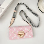 Crossbody Wallet Mini Bag Lv Style Phone Case For Iphone 13-17 / Pro / Pro Max / Plus / Air