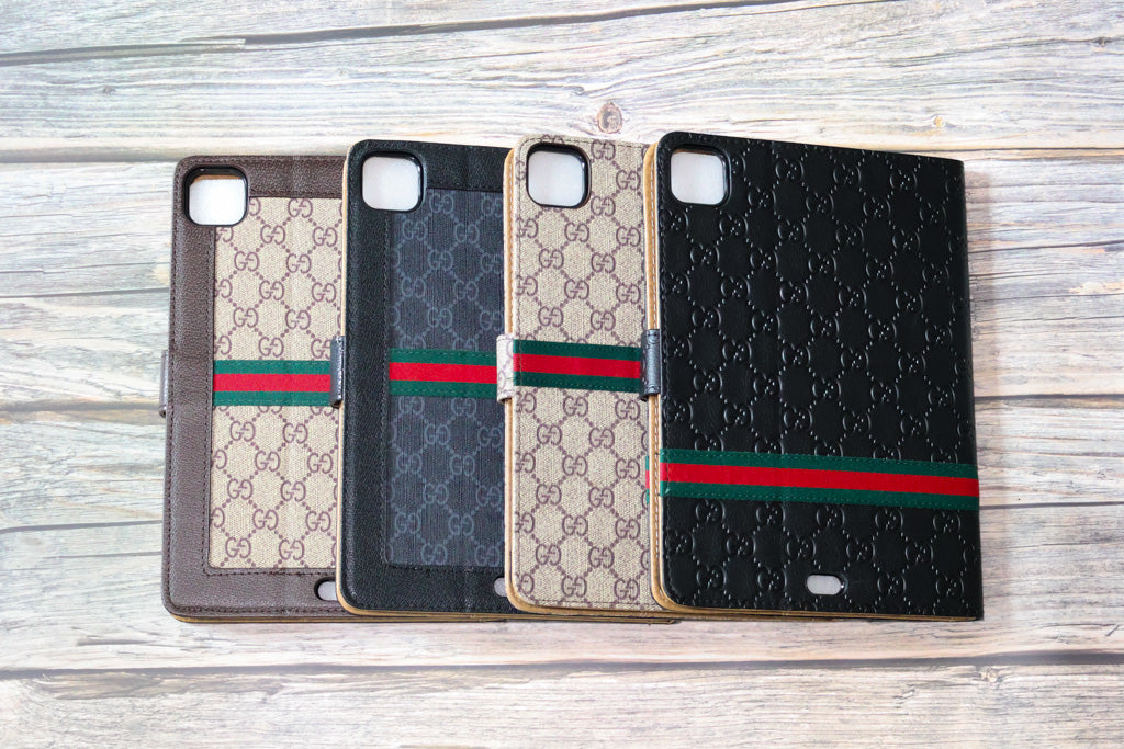 Folding Gg Ipad Case Cover With Kickstand Function