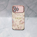 Dior Case Flower Style For Iphone 13 14 15 16 / Pro / Pro Max