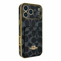 Electroplated Coach Card Holder Phone Case For Iphone 13-17 / Pro / Pro Max / Plus / Air