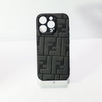 Fendi Leather Iphone Case For 12-17 Pro Max Plus