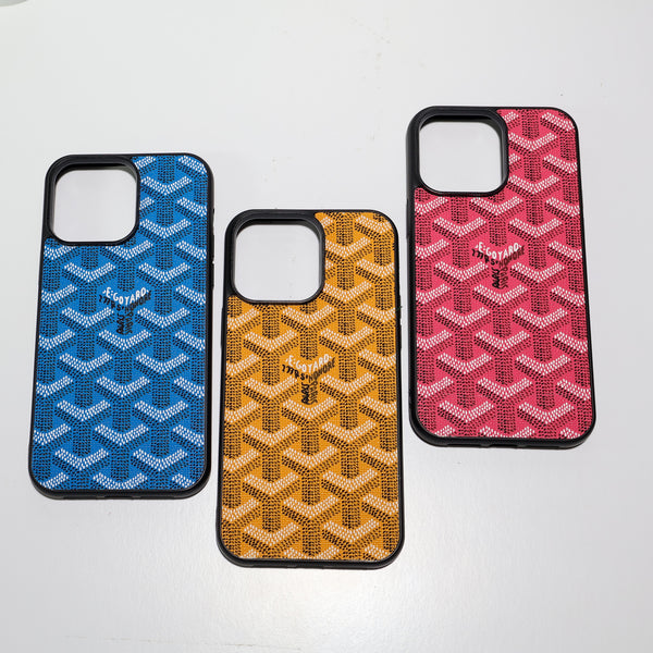 Goyard Phone Case For Iphone 13 14 15 16 Pro Max Plus Series / 18 Pro / 18 Pro Max