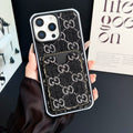 Gg Card Slot Denim Iphone Case For 12-16 Pro Max