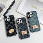 Gg Denim Iphone Case For 12-16 Pro Max