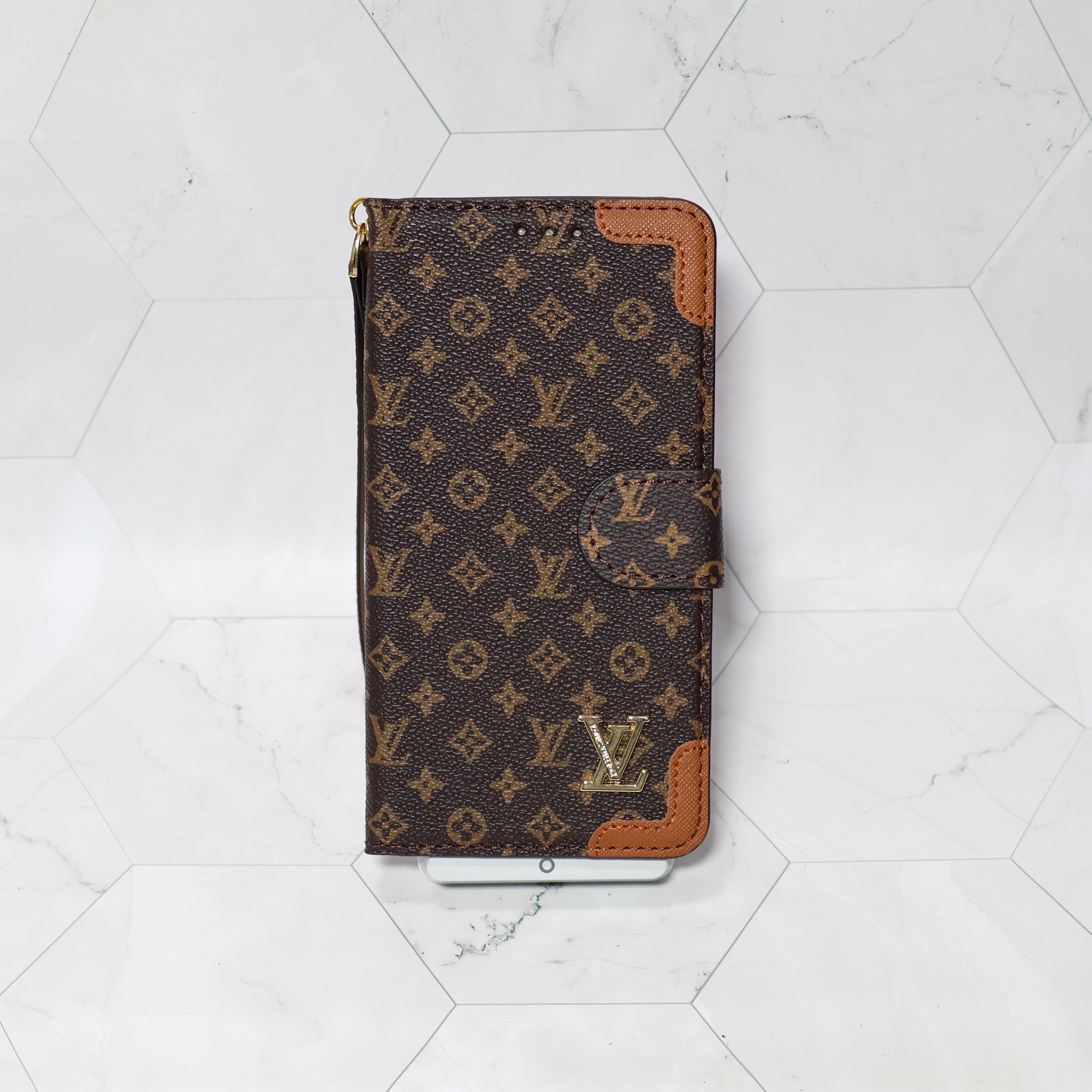 Folio Lv Wallet Case Edge Patches For 12-17 / Pro / Pro Max / Plus