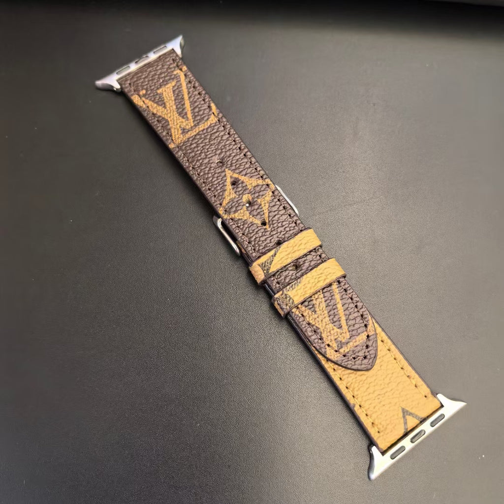 Louis Vuitton Apple Watch Bands Fashion Monogram Leather