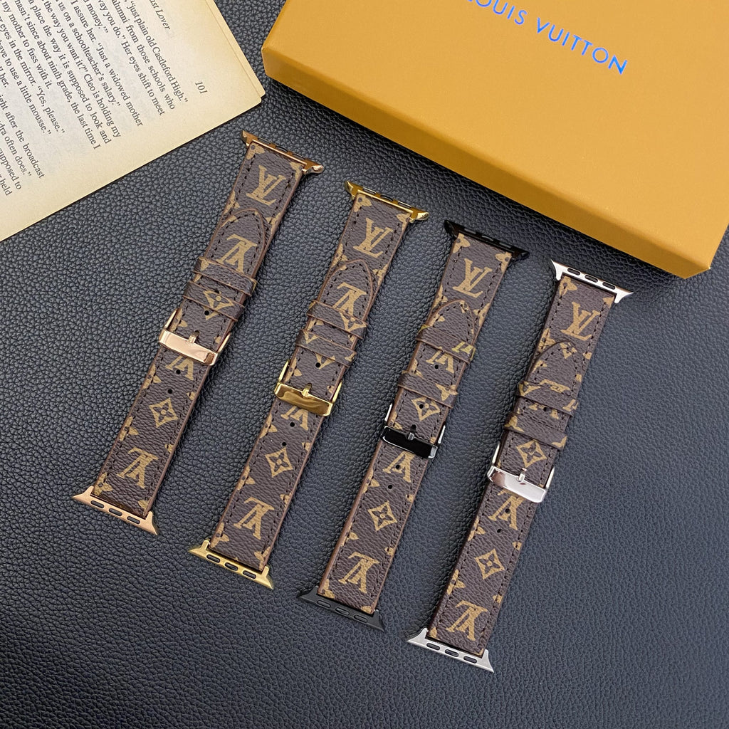 Louis V Apple Watch Bands Brown Monogram