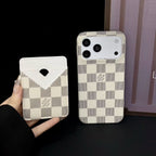 Lv Magsafe Magnet Card Holder Phone Case For Iphone 13-17 / Pro / Pro Max / Plus / Air