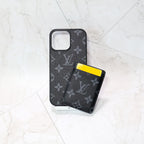 Louis V Magsafe Iphone Case Card Holder For 12-16 Pro Max Plus