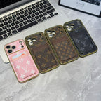 Lv Pattern Leather Iphone Case 12-17 / Pro / Pro Max / Plus / Air