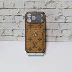 Lv Style Card Holder Phone Case For Iphone 12-17 / Pro / Pro Max / Plus