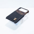 Lv Accent Leather Phone Case Iphone 17 Series