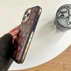 Monogram Luxury Lv Iphone Case For 13-16 Pro Max