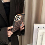 Monogram Luxury Lv Iphone Case For 13-16 Pro Max