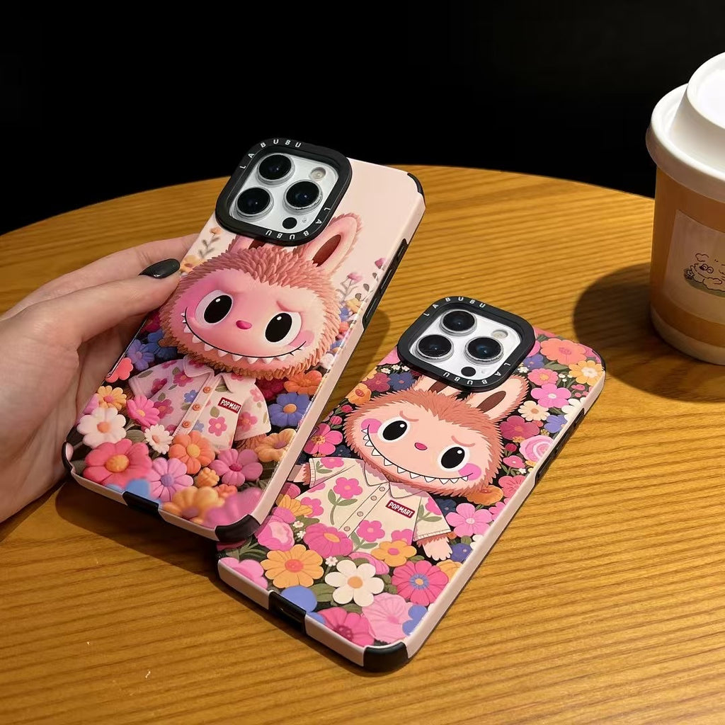 Labubu Monster Hand Strap Iphone Case Magsafe For 12-16 Pro Max Plus