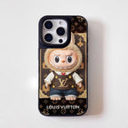 Lv Labubu Iphone Case Monogram Style For 13-16 Pro Max