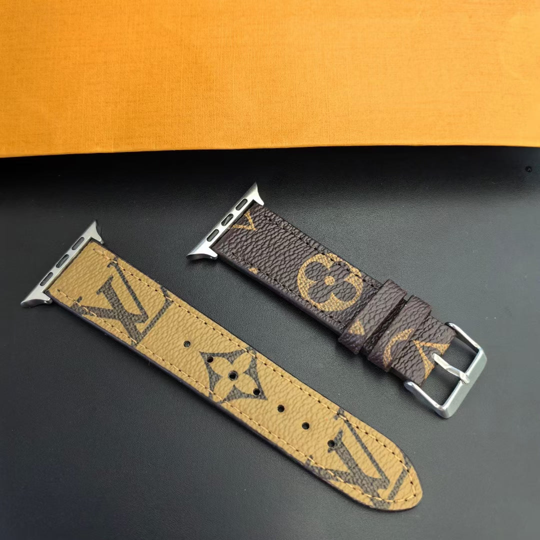 Louis Vuitton Apple Watch Bands Fashion Monogram Leather