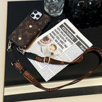 Luxury Phone Wallet Crossbody Style Lanyard For Iphone 12 – 16 Pro Max Plus Series