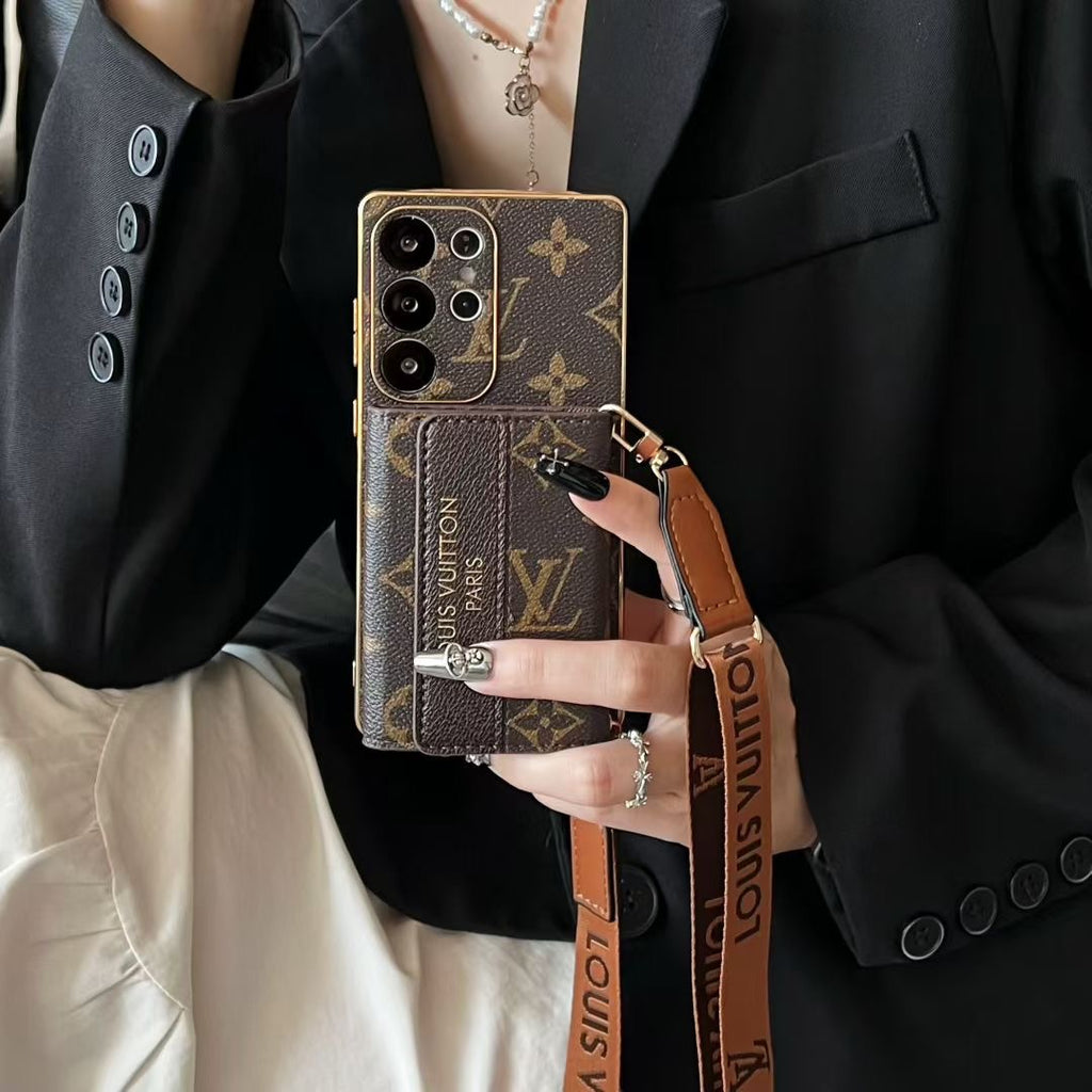 Luxury Style Samsung Galaxy Phone Case S22-S26 Plus Ultra Crossbody