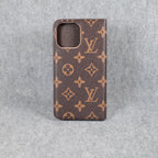 Louis Vuitton Phone Case Wallet For Iphone 12 13 14 15 16 Pro Max Plus Brown Monogram