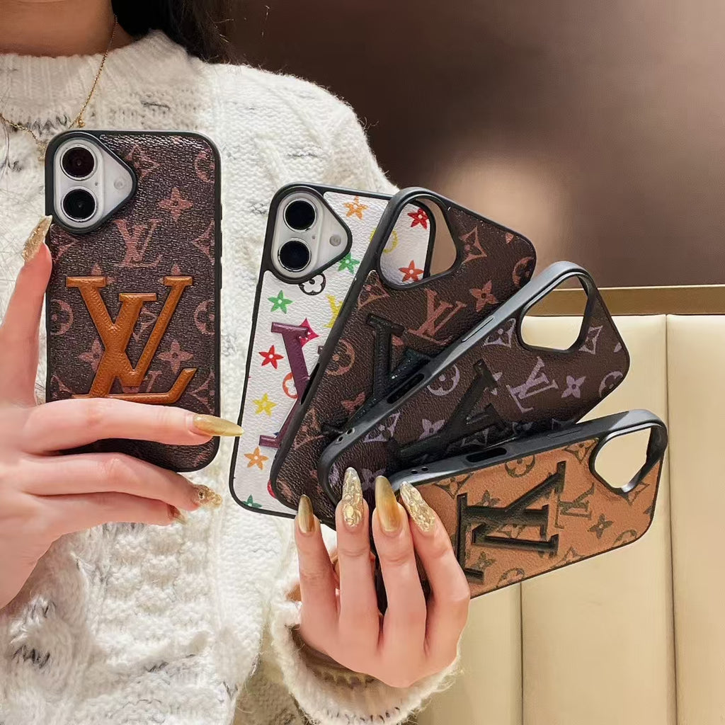 Stylish Louis Vuitton Phone Cover Logo Initial For Iphone 13-16 Pro Max