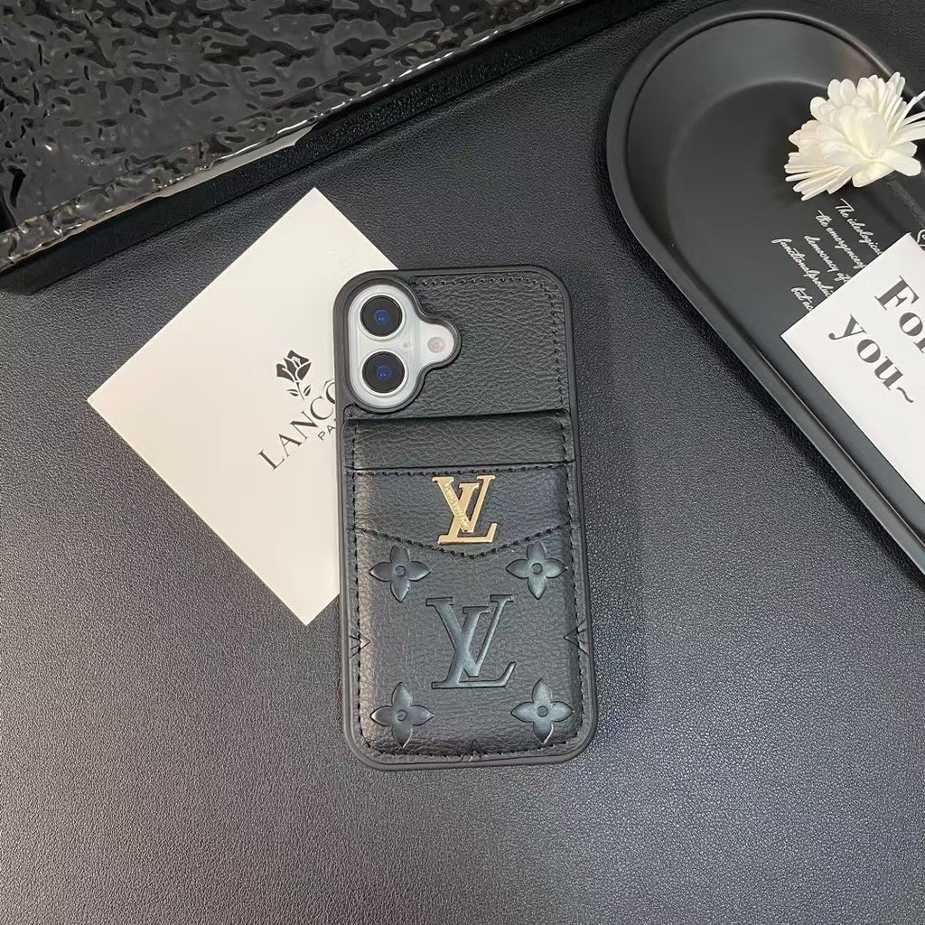 Louis Vuitton Iphone Case 16 / 16 Plus Folding Wallet Card Slot