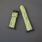 Luxury Gucci Leather Apple Watch Band Wrist Strap / Green
