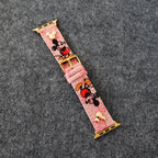 Apple Watch Band Designer Leather Wrist Strap / Pink