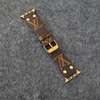Designer Luxury Lv Band Apple Watch Series Brown Monogram
