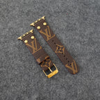 Designer Luxury Lv Band Apple Watch Series Brown Monogram