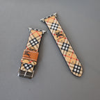 Luxury Burberry Apple Watch Band Criss Cross Design
