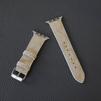 Luxury Band Apple Watch Light Beige Leather