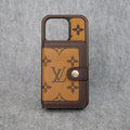 Lv Card Slot Wallet Case For Iphone 12 13 14 15 16 Pro Max Plus